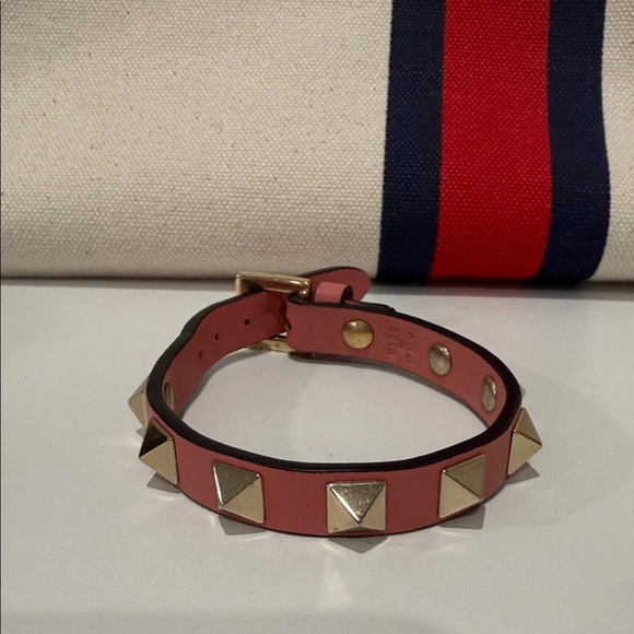 Valentino Jewelry - Valentino Pink Bracelet with Gold Studs